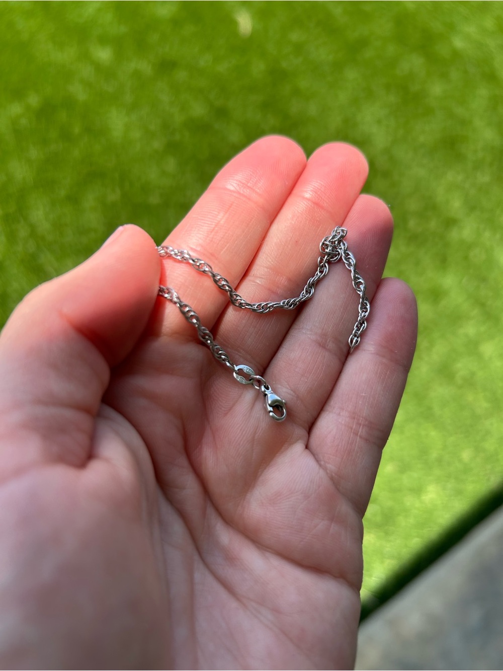 James Avery Retired Sterling Silver Rope Chain Bracelet 7 inches - Picture 3 of 4